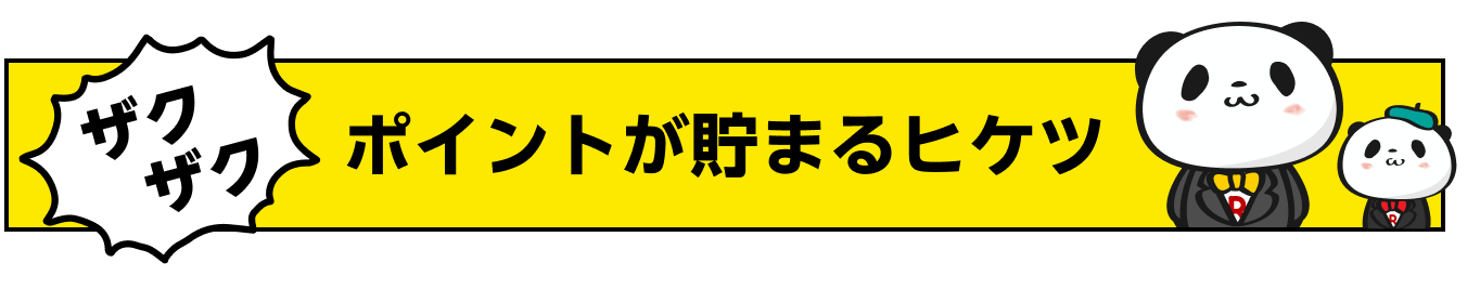 ザクザクポイントが貯まるヒケツ